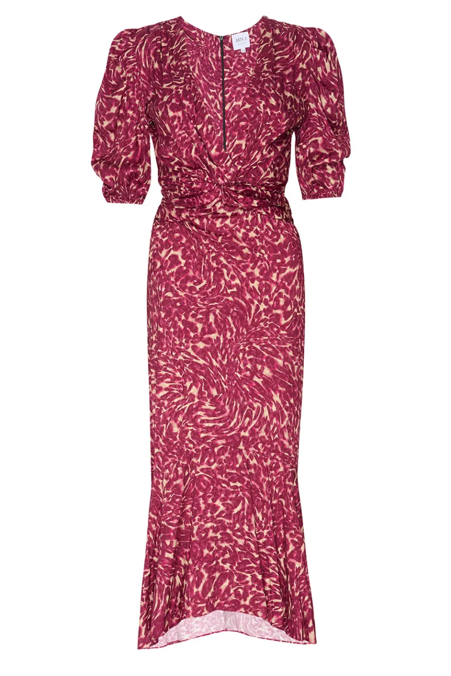 MISA Los Angeles Midi|Wedding Guest>ROSALIE DRESS Faunaabstract