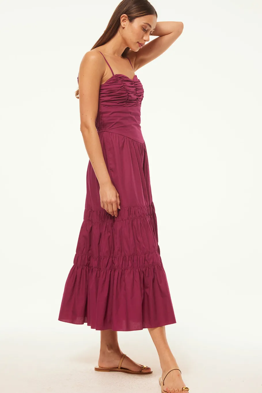 MISA Los Angeles Engagement Party|Midi>RULA DRESS Orchidcottonpoplin