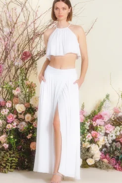 MISA Los Angeles Honeymoon|Bridal Capsule>SAANA TOP White