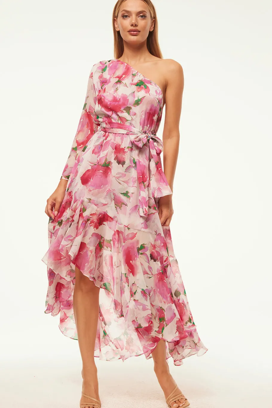 MISA Los Angeles Wedding Guest|Engagement Party>SABRINA DRESS Gardenfuchsia