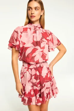 MISA Los Angeles Wedding Guest|Misa Classics>SAFFIE DRESS Florarosada