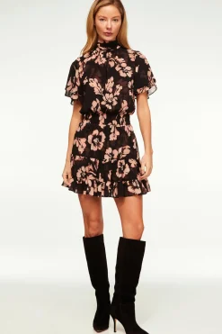 MISA Los Angeles Wedding Guest|Misa Classics>SAFFIE DRESS Auricflora