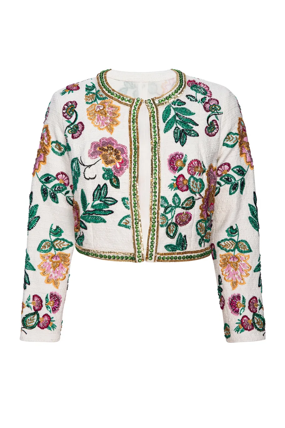MISA Los Angeles Honeymoon|Bachelorette>SALIMA JACKET Malikapaisleyfloralembroidery