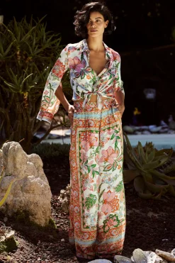 MISA Los Angeles Honeymoon|Matching Sets>SELENA PANT Casablancabordermix