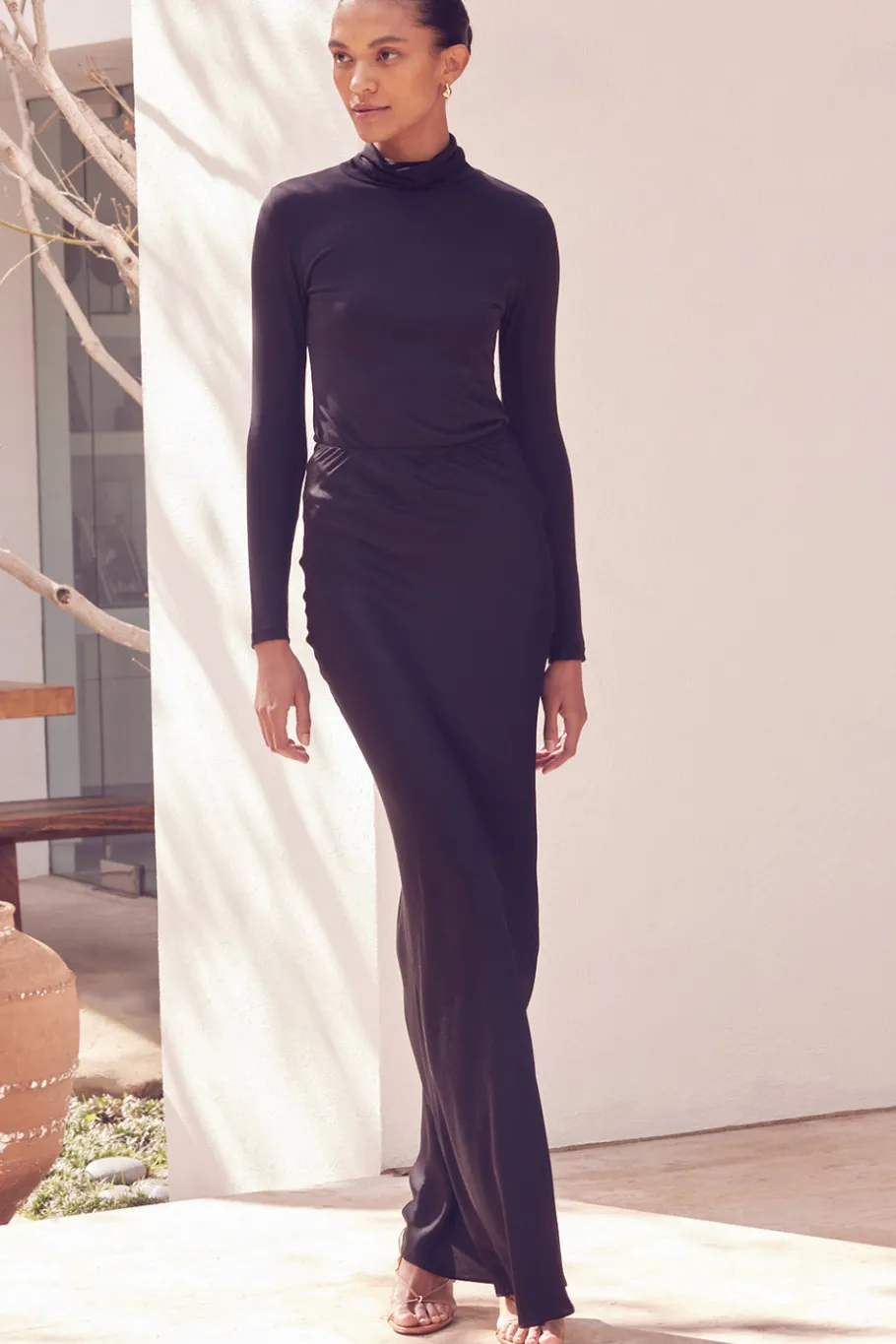 MISA Los Angeles Skirts & Shorts>SIERRA SKIRT Blackholiday