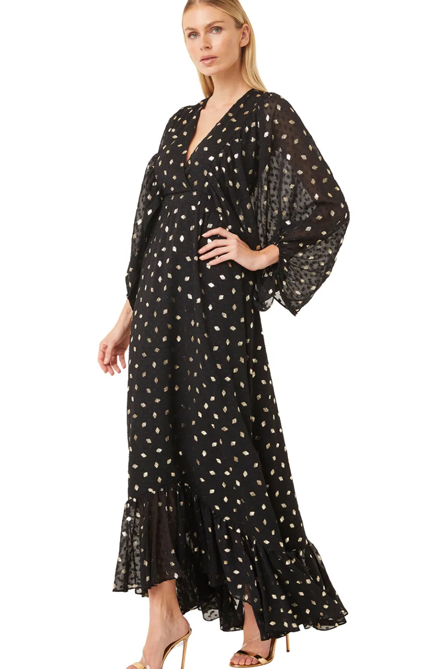 MISA Los Angeles Wedding Guest|Long-sleeve>SIGRID DRESS Diamondclipdot