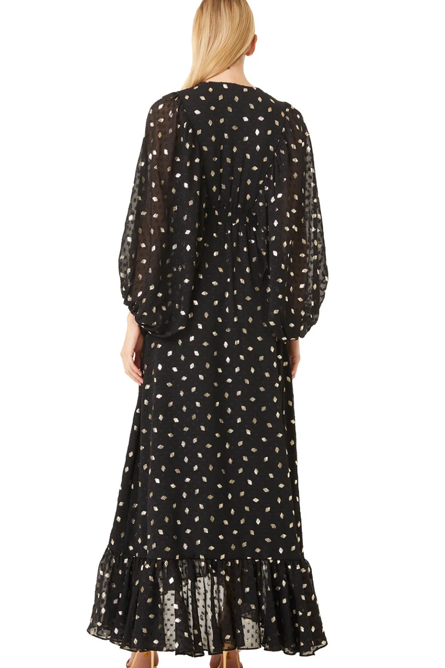MISA Los Angeles Wedding Guest|Long-sleeve>SIGRID DRESS Diamondclipdot