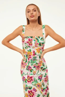 MISA Los Angeles Honeymoon|Engagement Party>SILVANA DRESS Floraexoticacottonpoplin