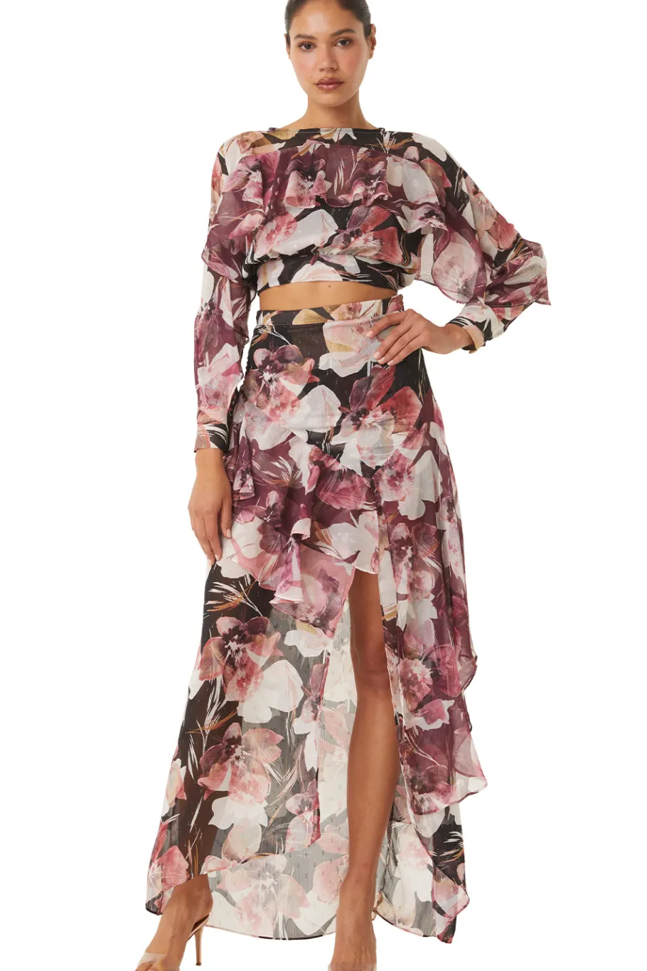 MISA Los Angeles Wedding Guest|Matching Sets>SILVANA TOP Floratropicalmix