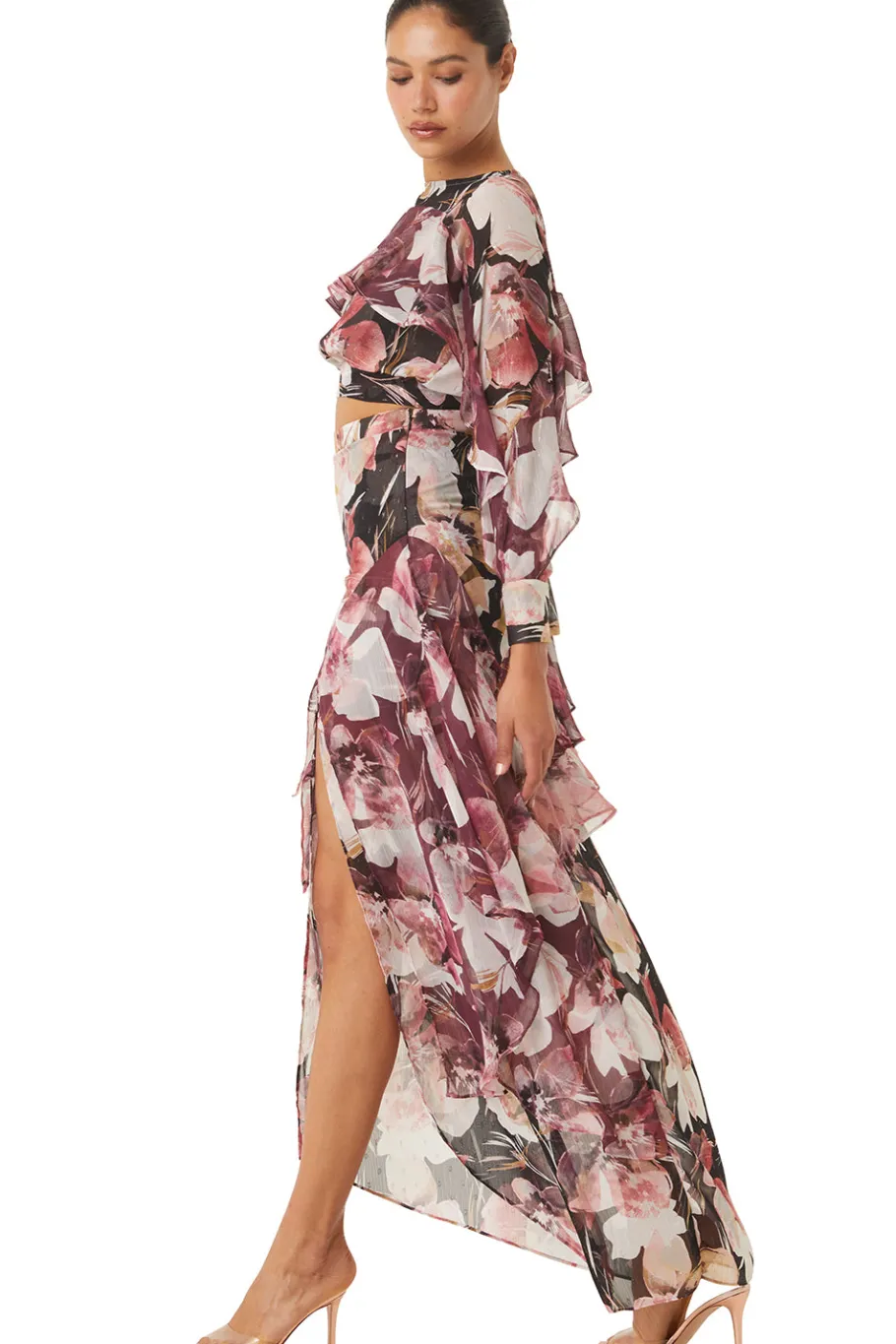 MISA Los Angeles Wedding Guest|Matching Sets>SILVANA TOP Floratropicalmix