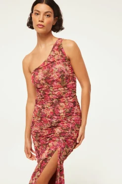 MISA Los Angeles Wedding Guest|Jersey & Mesh>SIRENA DRESS Sedonaabstract