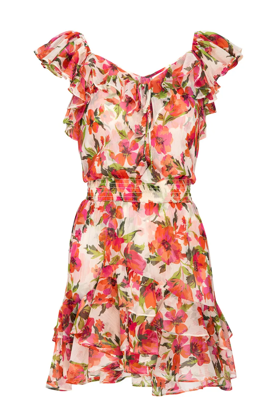MISA Los Angeles Honeymoon|Engagement Party>SOLMAZ DRESS Palmareibloomschiffon