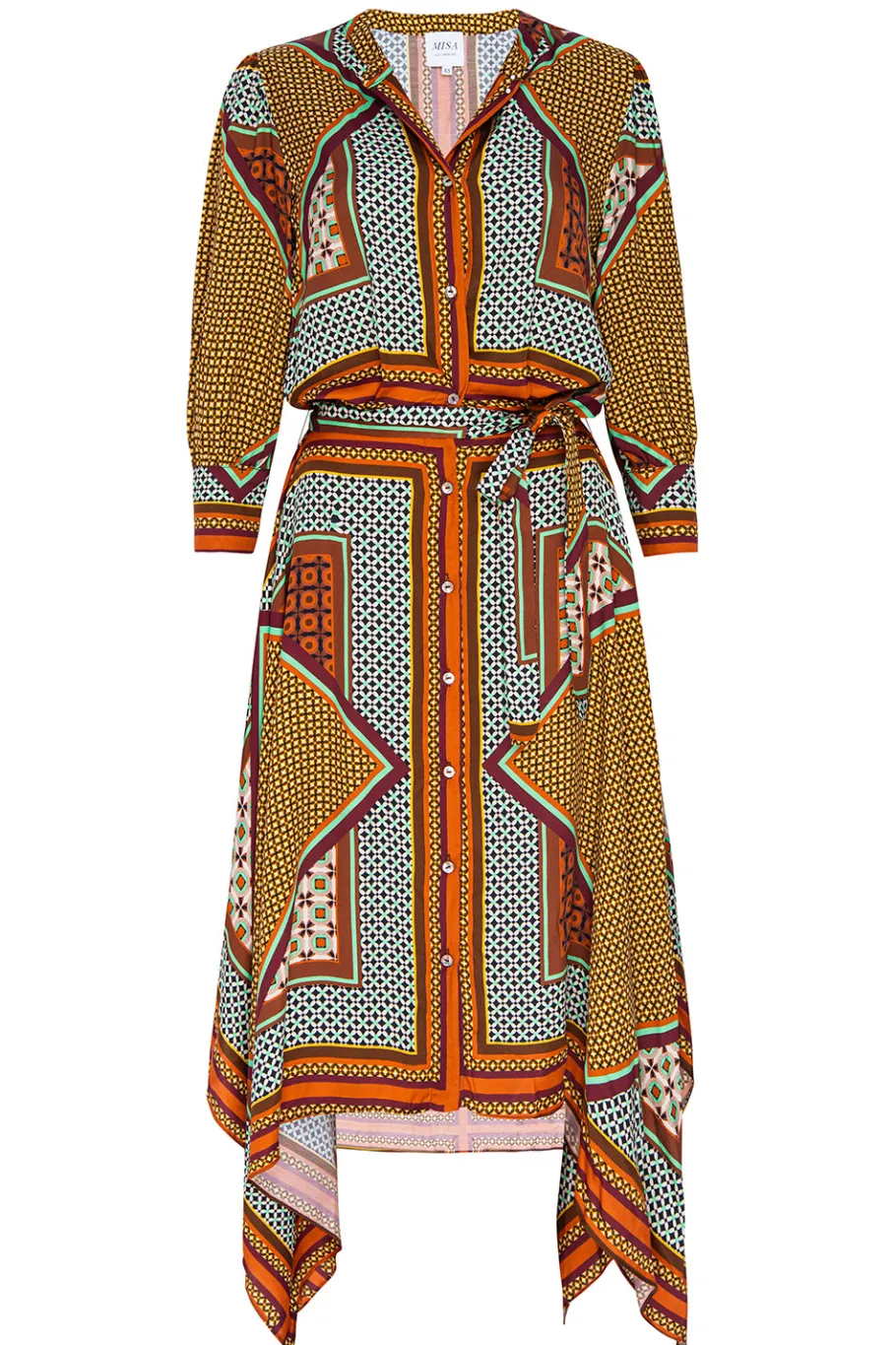 MISA Los Angeles Long-sleeve|Midi>SOLMAZ DRESS Positanoscarf