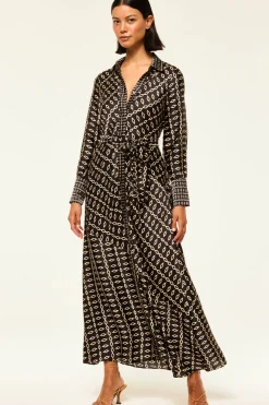 MISA Los Angeles Long-sleeve|Maxi>STEVIE DRESS Gowestgeomix