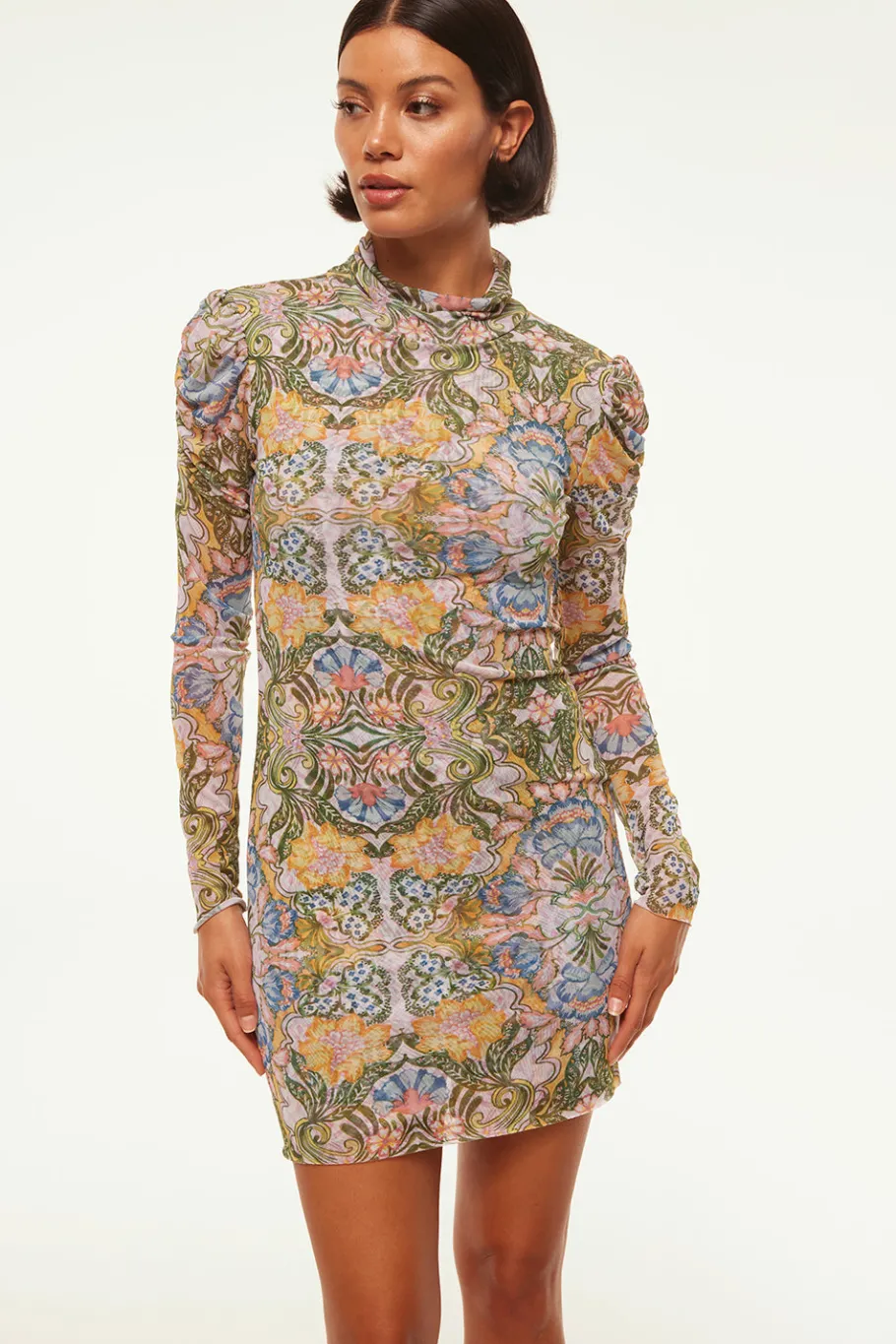 MISA Los Angeles Jersey & Mesh|Long-sleeve>STORMI DRESS Dolcevitakaleidoscope
