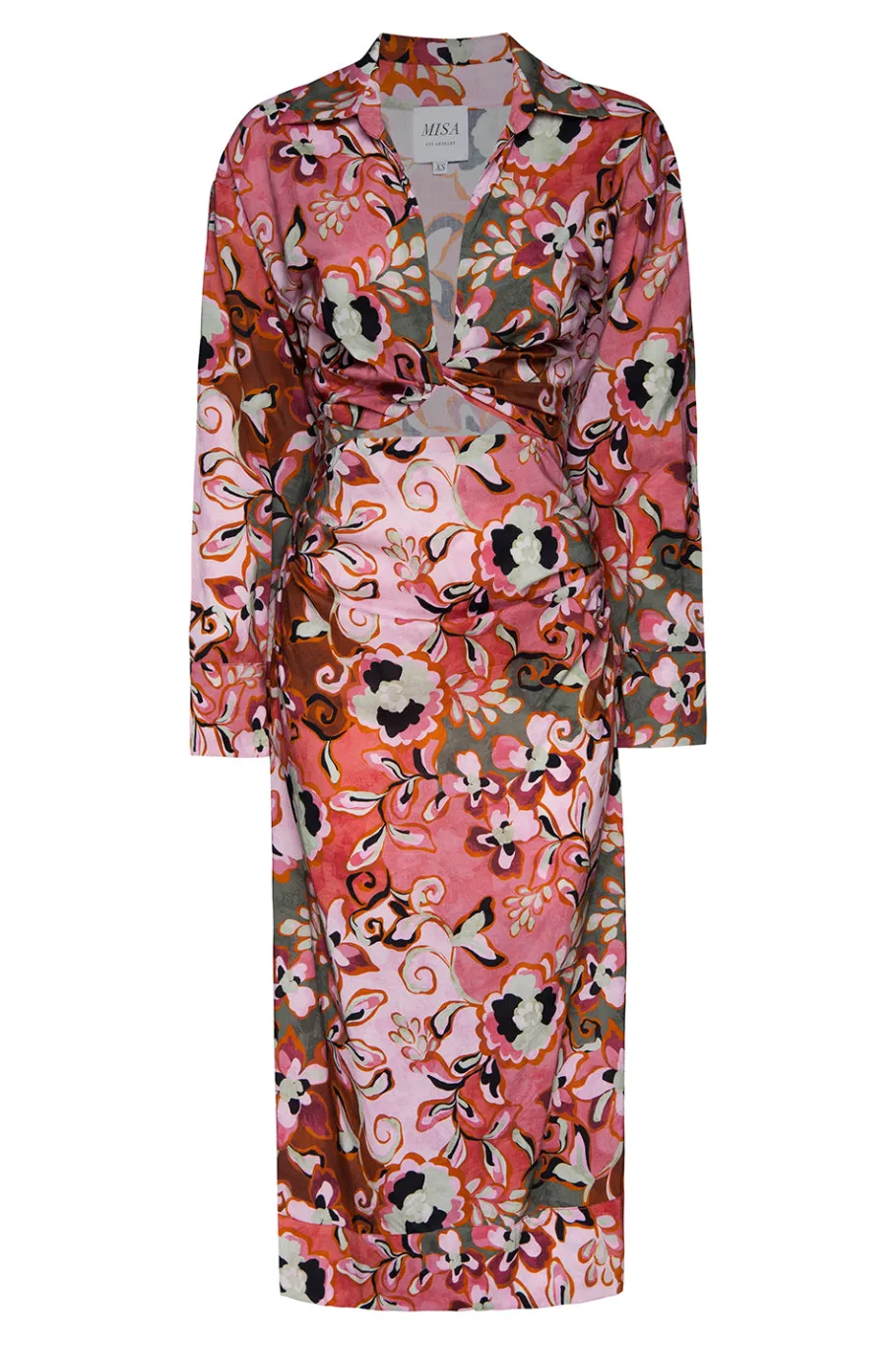 MISA Los Angeles Honeymoon|Long-sleeve>SUNG DRESS Resortbatikcottonrayon