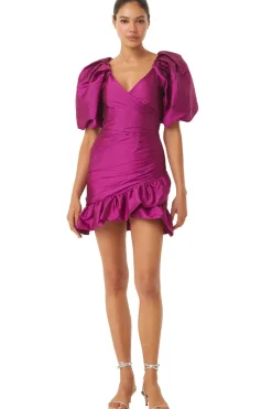 MISA Los Angeles Wedding Guest|Mini>SYBIL DRESS Magenta