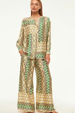 MISA Los Angeles Matching Sets|Tops>TEODORA TOP Limoncellogeosatin