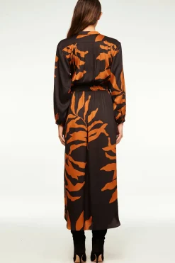MISA Los Angeles Wedding Guest|Long-sleeve>TONYA DRESS Fernalglow