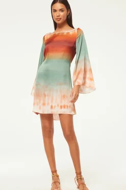 MISA Los Angeles Long-sleeve|Misa Classics>TWIGGY DRESS Carnelianombre