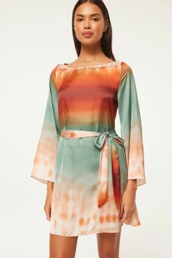MISA Los Angeles Long-sleeve|Misa Classics>TWIGGY DRESS Carnelianombre