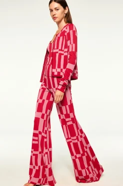 MISA Los Angeles Knits|Matching Sets>UNA TOP Pinku0026red