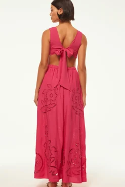 MISA Los Angeles Honeymoon|Cut-out>VALENCIA DRESS Pinkeyelet
