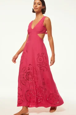 MISA Los Angeles Honeymoon|Cut-out>VALENCIA DRESS Pinkeyelet