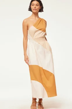 MISA Los Angeles Midi|Dresses>VALERIE DRESS Stretchpoplinmix