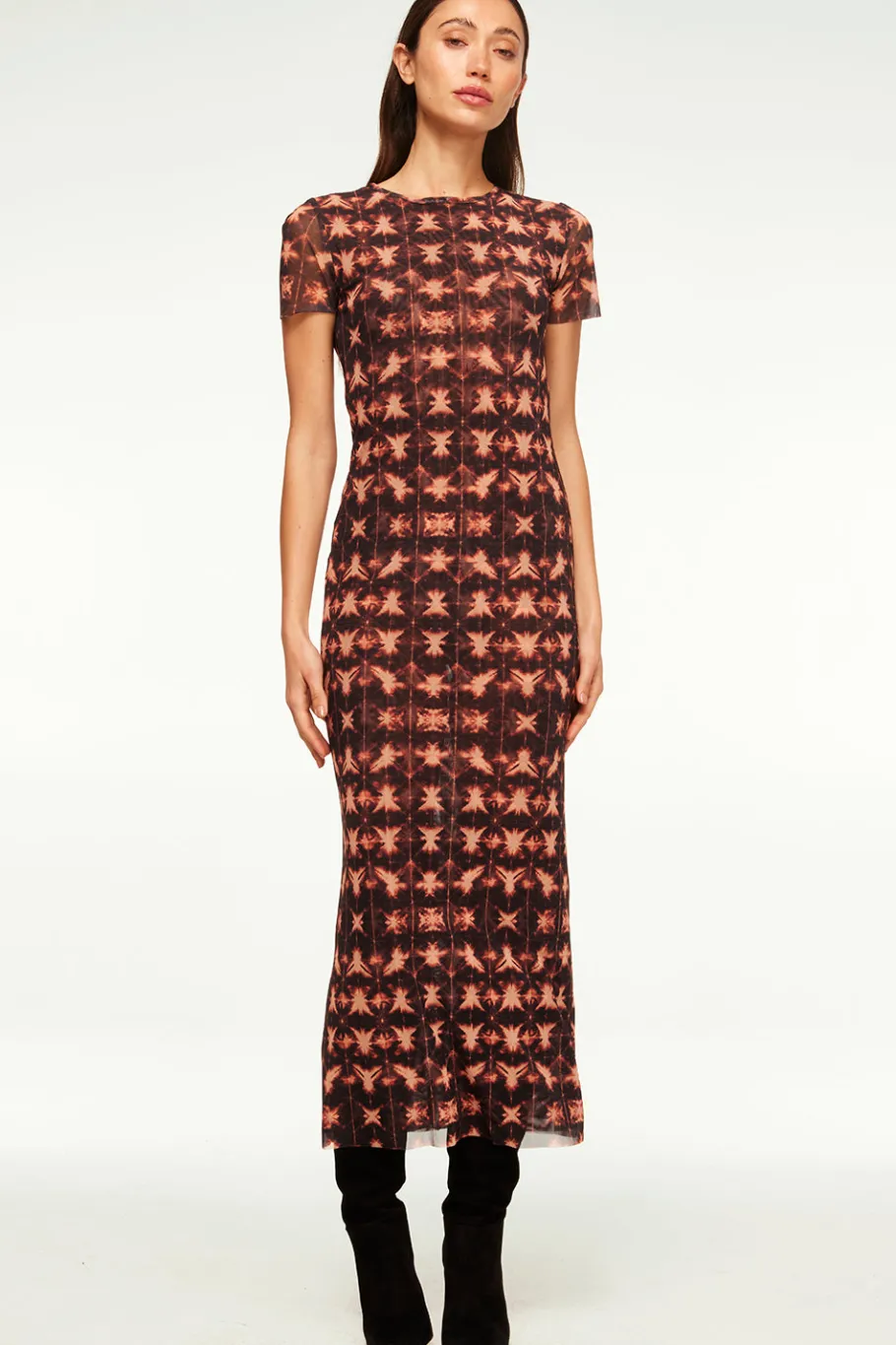 MISA Los Angeles Jersey & Mesh|Misa Classics>VANESSA DRESS Angelglow