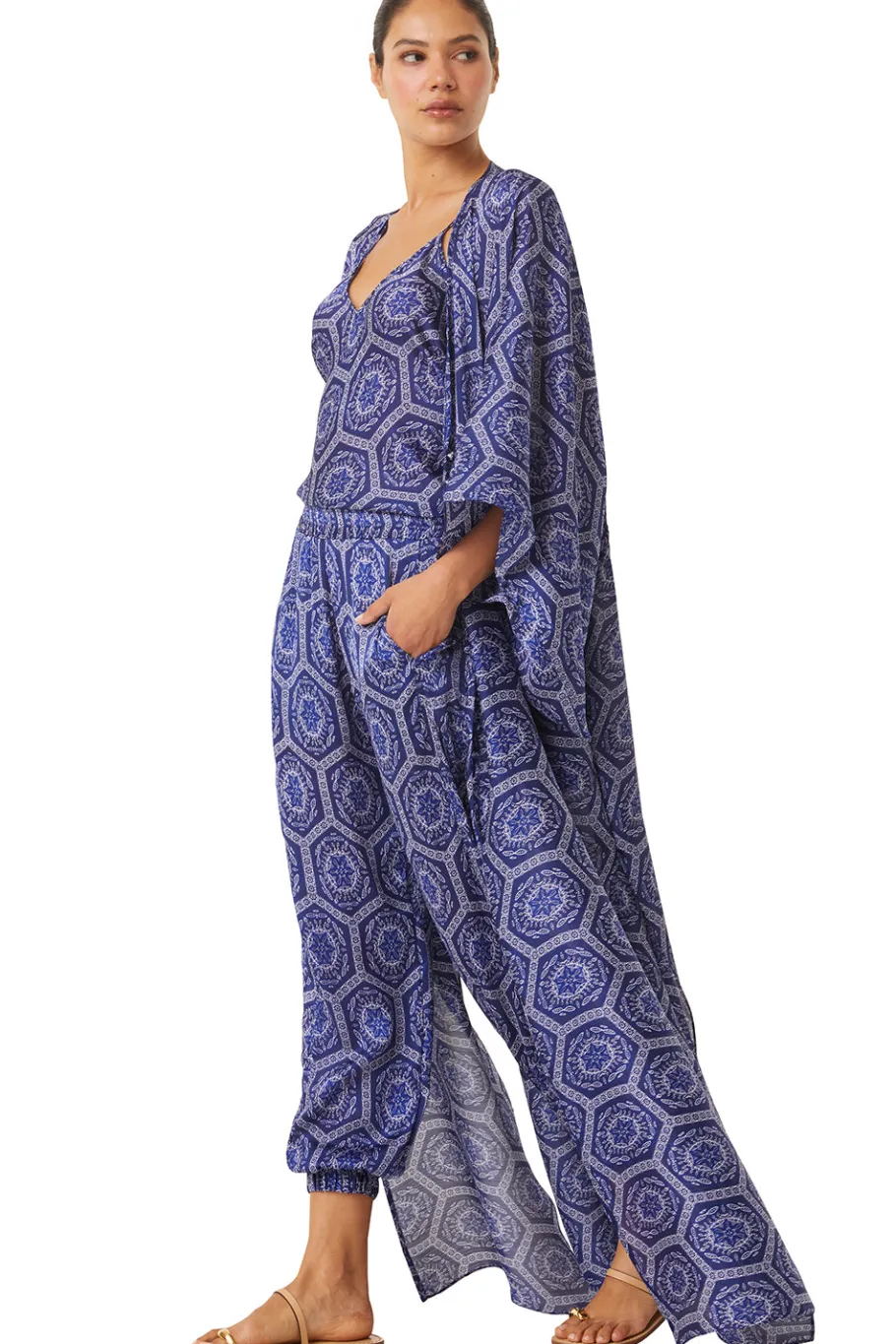 MISA Los Angeles Honeymoon|Matching Sets>VERUSCHKA ROBE Lapistile