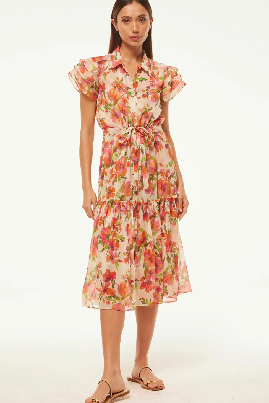 MISA Los Angeles Wedding Guest|Engagement Party>VIOLA DRESS Palmareibloomschiffon