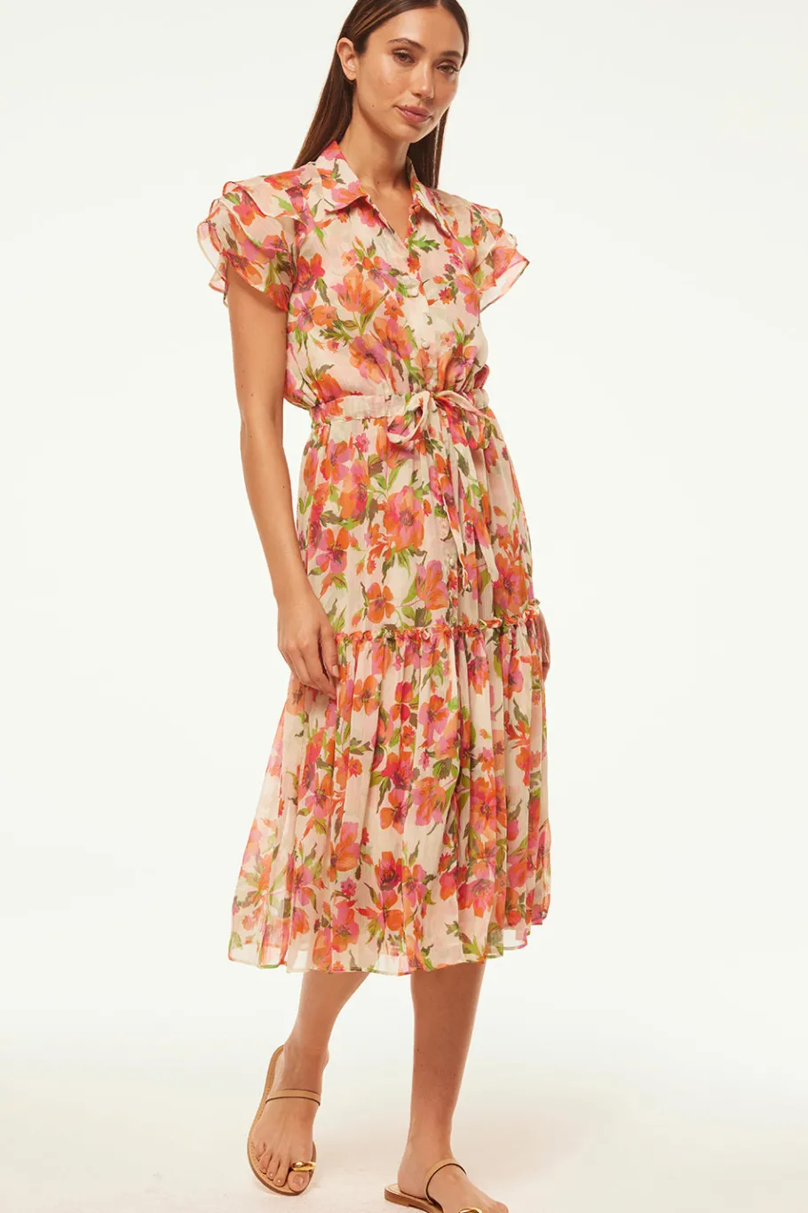 MISA Los Angeles Wedding Guest|Engagement Party>VIOLA DRESS Palmareibloomschiffon