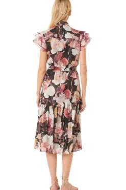 MISA Los Angeles Misa Classics|Midi>VIOLA DRESS Floratropicalmix