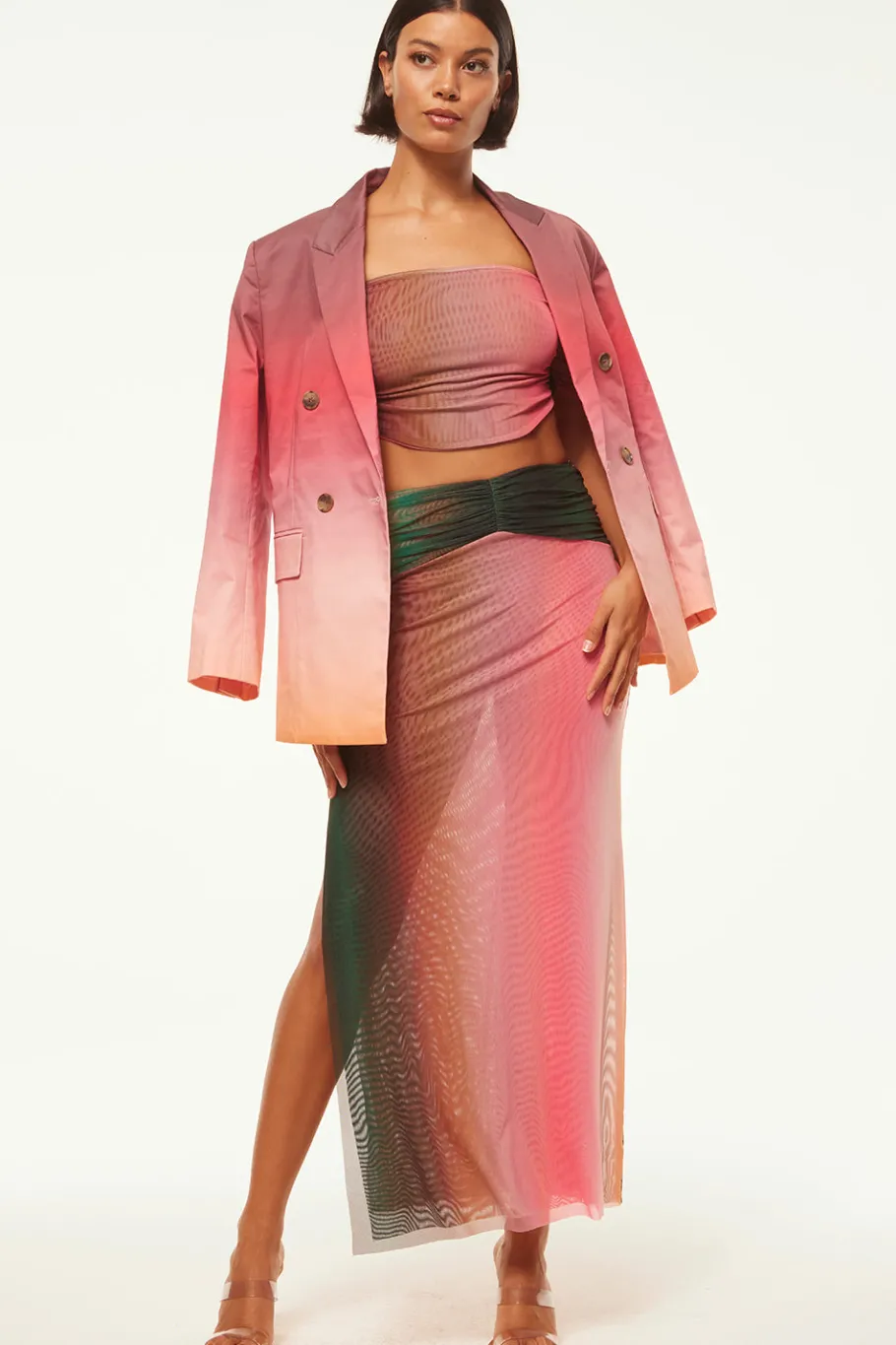 MISA Los Angeles Matching Sets|Jackets>VIVA BLAZER Caliombrecotton