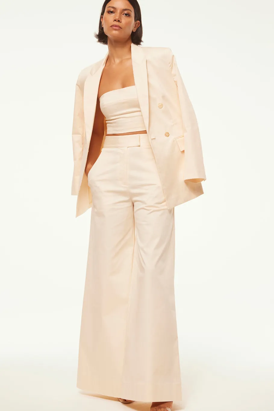 MISA Los Angeles Matching Sets|Jackets>VIVA BLAZER Parchment