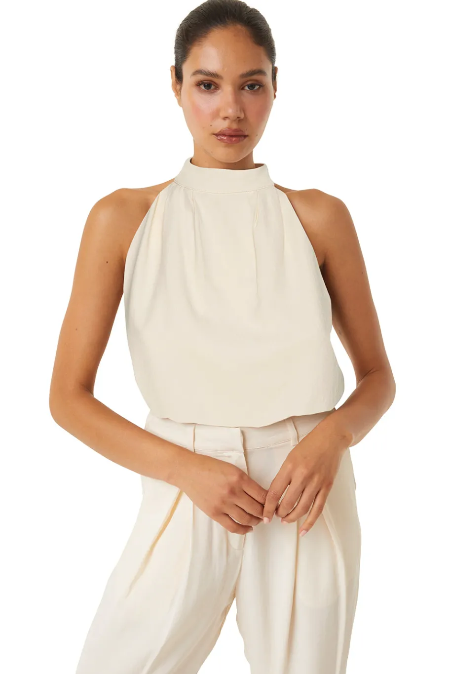 MISA Los Angeles Matching Sets|Tops>YVAN TOP Ivory
