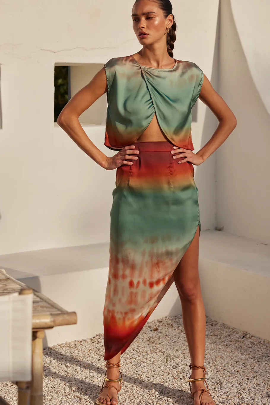MISA Los Angeles Matching Sets|Tops>ZENDA TOP Carnelianombre